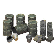Tamiya Models Oil Drums/Jerry Cans/Buckets