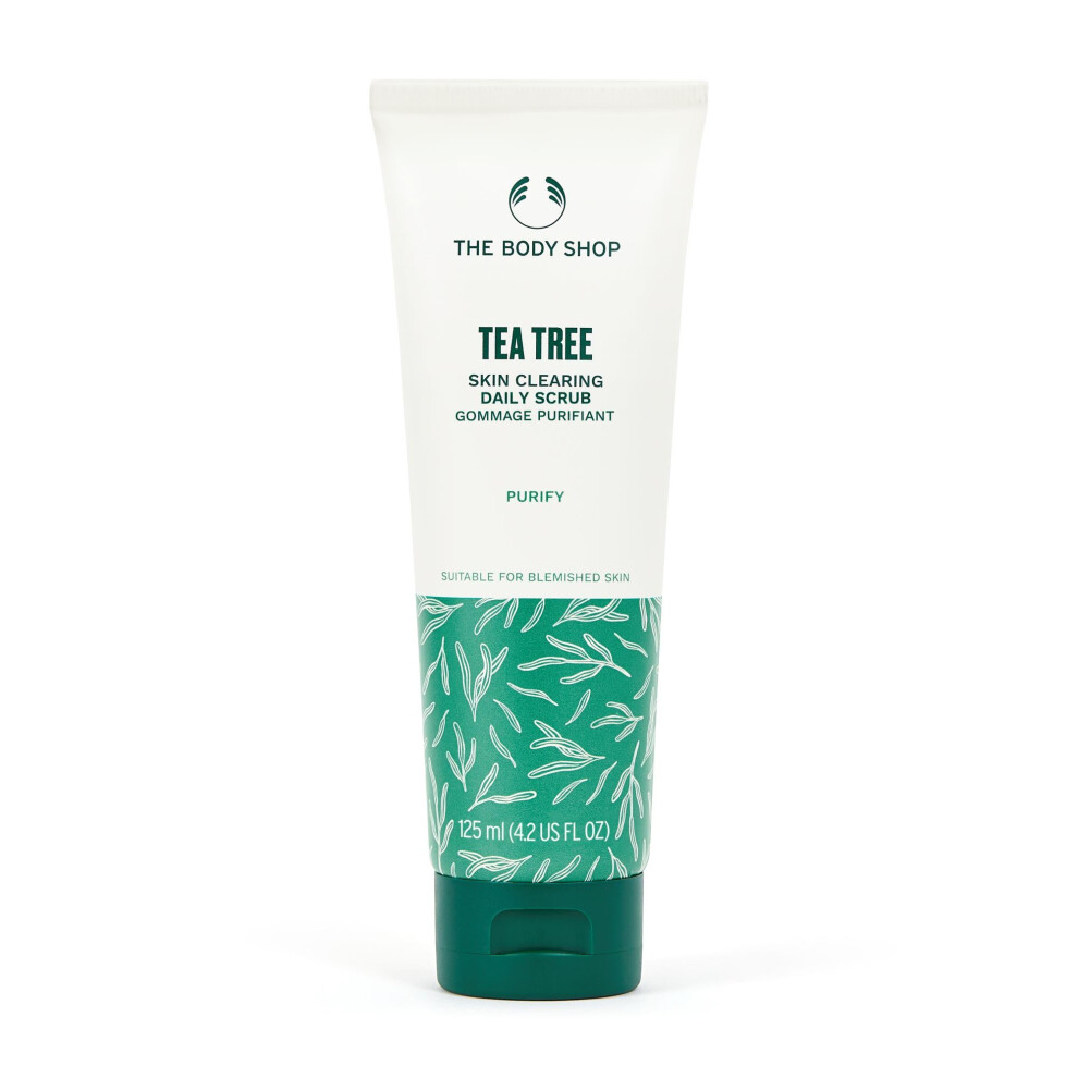 The Body Shop Tea Tree 3 in 1 Wash Scrub & Mask - Purifying Vegan Skincare For Oily  Blemished Skin - 4.2 oz