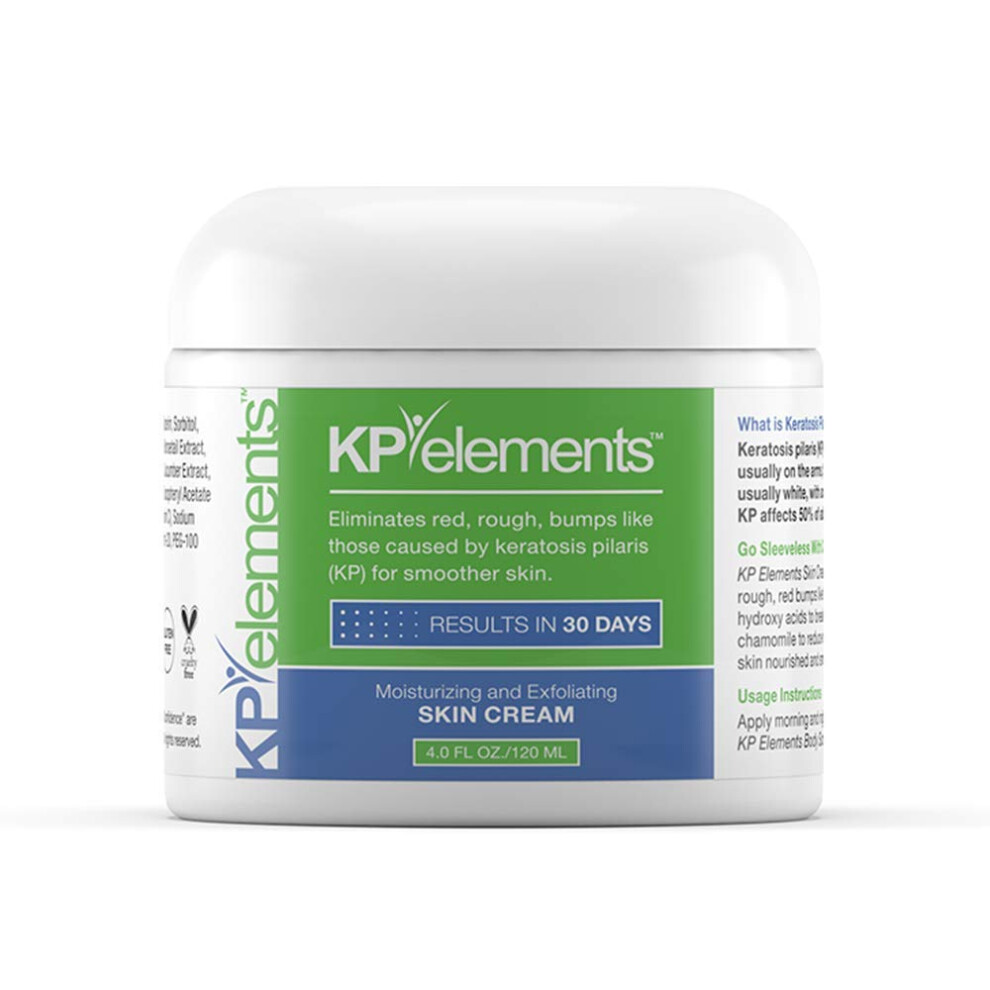 Kp Elements Keratosis Pilaris Lotion (4 Fl Oz) - Natural Keratosis Pilaris Treatment Moisturizing & Exfoliating Aha Lotion For Kp Vegan Made In Usa