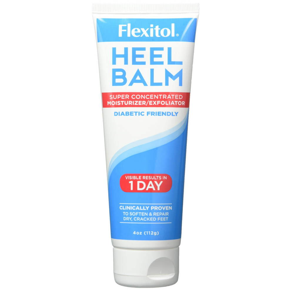 Flexitol Heel Balm 4 Oz Tube (Pack of 2)  Rich Moisturizing & Exfoliating Foot Cream. Fast Relief of Rough  Dry & Cracked Skin on Heels/Feet. For Dail