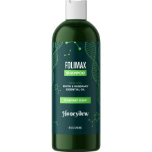 Folimax Biotin Shampoo til tyndere h?r - Fortykkelseshampoo med biotinzink og rosmarinolie til h?rv?kst - Vegansk sulfat- og parabenfri volumengi