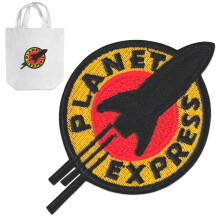 Patch -uri pentru rucsacuri Futurama - Planet Express Patchs Iron pe cusut pe patch -uri pentru mbracaminte - Patch -uri de bumbac Futurama Patc