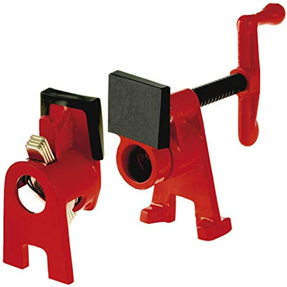 Bessey BPC-H34  3/4-In. H Style Pipe Clamps - Incredibly Versatile  Easy To Assemble  Indespensable Workshop Clamp For Woodworking  Carpentry  Home Im