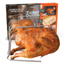 Camerons Thanksgiving Turquie Roaster - Original Upside Down Durkey Dunrite Inneildley Steel Cooker - Conservez les jus a l'interieur de la viand