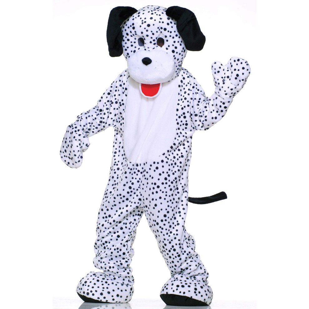 Forum Deluxe Plush Dog Mascot Dalmatian Costume  Black/White  One Size