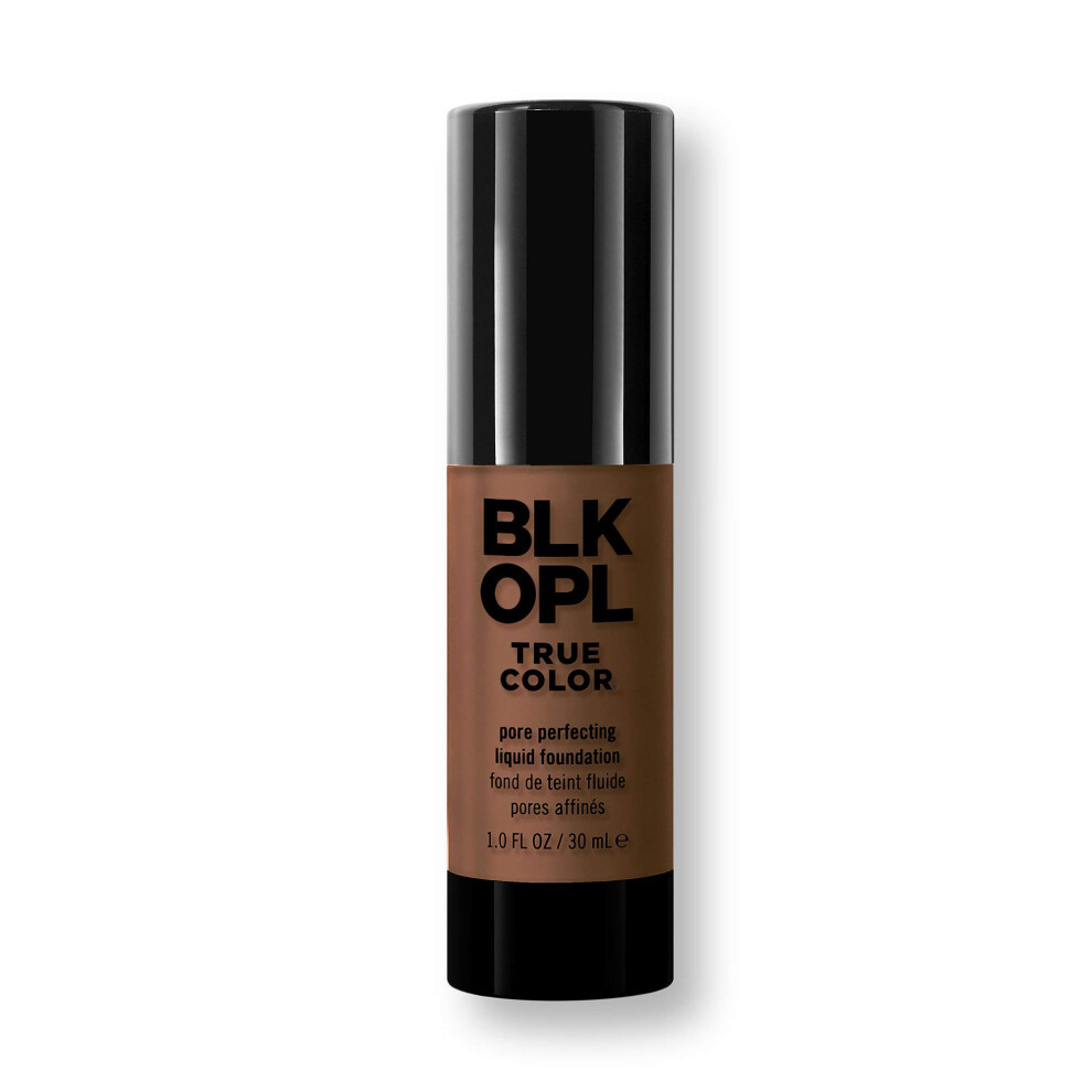 BLK/OPL TRUE COLOR Pore Perfecting Liquid Foundation  Au Chocolat - enriched with Vitamins C & E  paraben-free  fragrance-free  cruelty-free