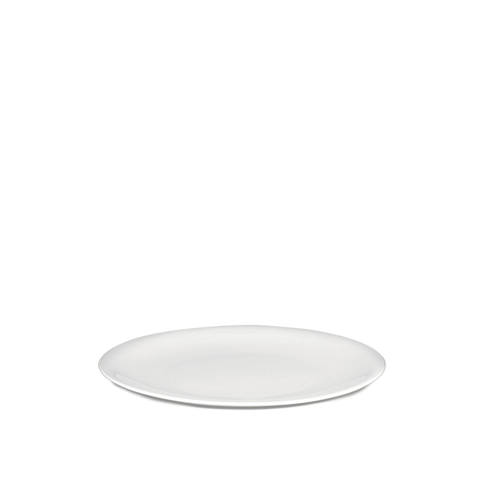 Alessi | All Time - Design Dining Plates in Bone China  4 Pieces  White  Large