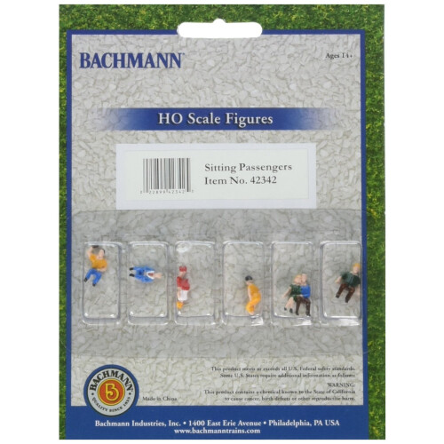 BACHMANN Bachmann Trains - FIGURES - SITTING PASSENGERS - HO Scale