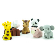 Japonsk puzzle Iwako Rozebrat gumy Sada 7 zvrat v zoo
