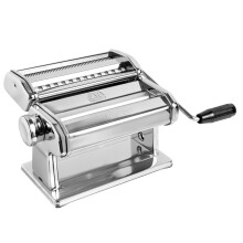 MARCATO Made in Italy Atlas 180 Classic Ręczna maszyna do makaronu Stal chromowana. Robi lasagne fettuccine i tagliolini.
