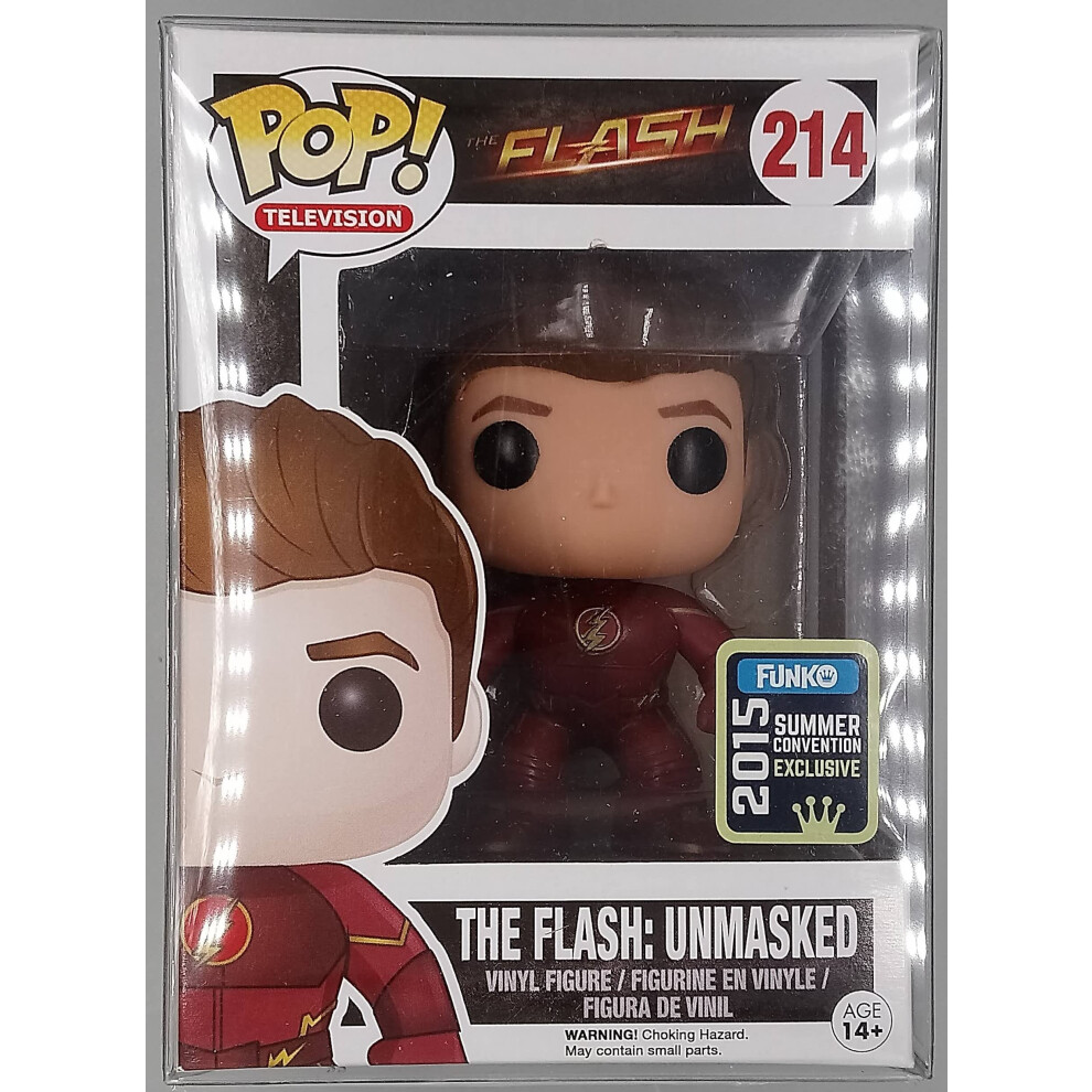 Funko Pop! Television #214 The Flash Unmasked Flash (2015 SDCC Exclusive)