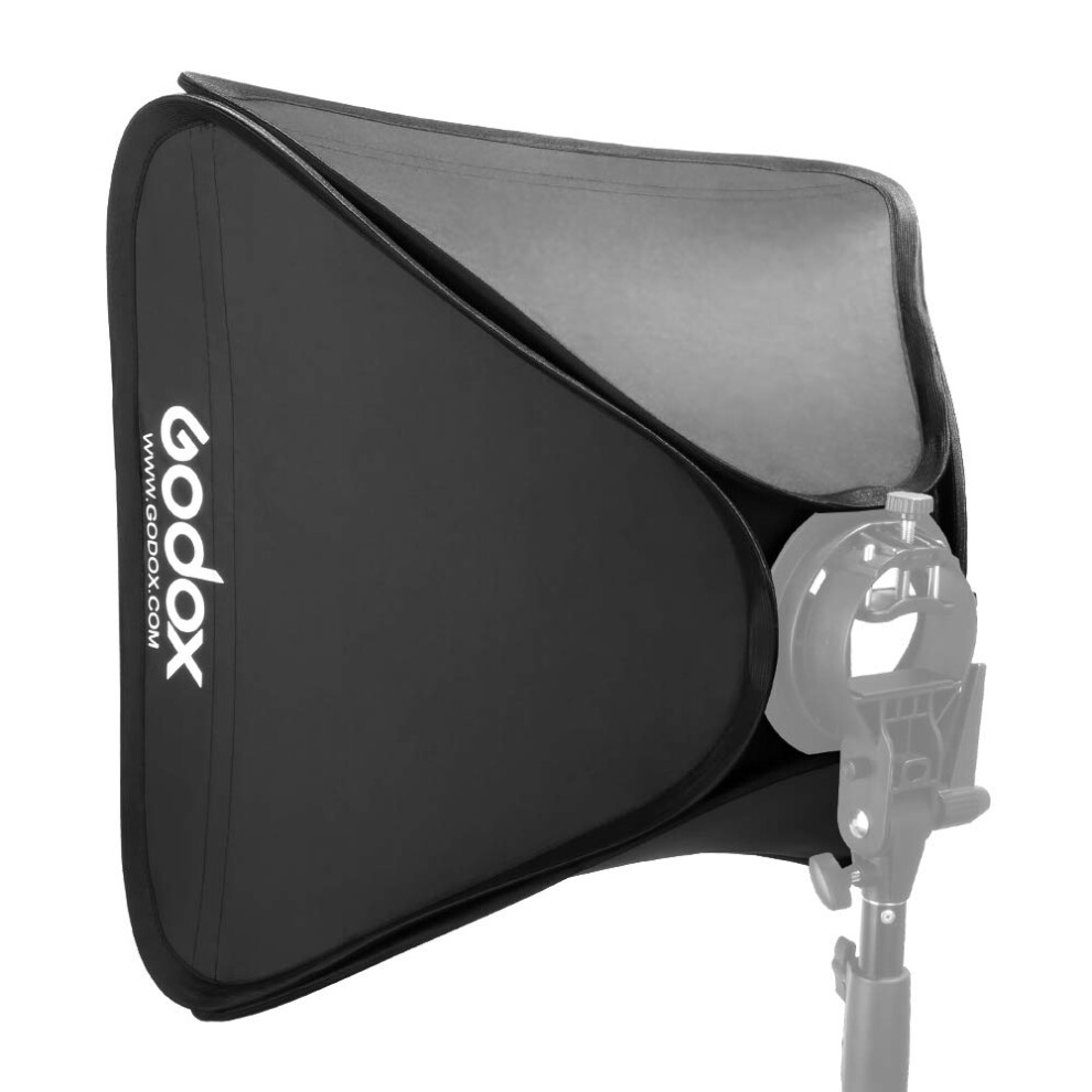 Godox 24""x24""/60cmx60cm Portable Collapsible Softbox Kit for Camera Photography Studio Flash fit Bowens Elinchrom Mount