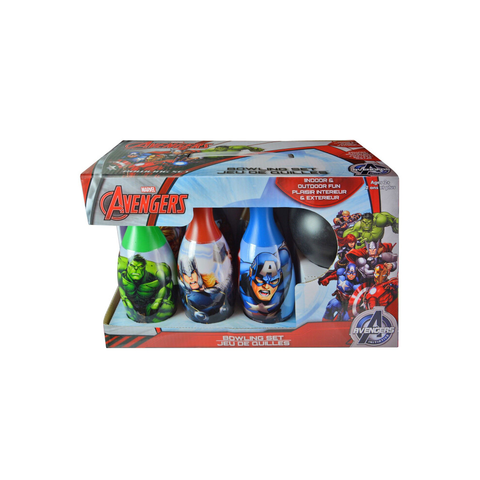 What Kids Want Avengers Bowling Set - Includes 6 Pins and Bowling Ball - Styles May Vary