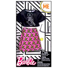 Barbie Despicable Me Svart Topp/Banan Kjol