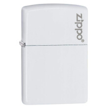 Accendino Zippo 214ZL Bianco Opaco con Logo