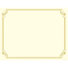 Great Papers! Golden Scroll Gold Foil Certificate 8.5"" x 11"" 12 Count (2011859)