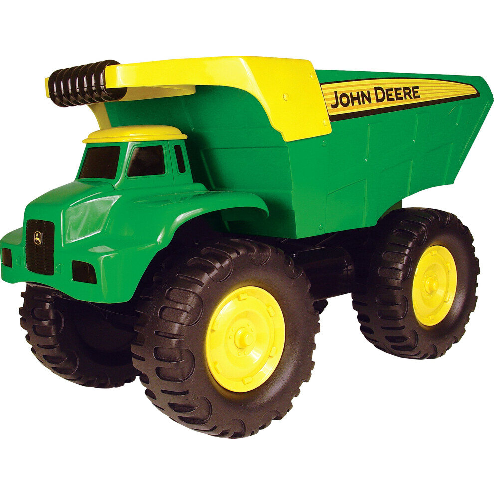 TOMY John Deere Durable Construction Vehicles Toy for Kids  Big Scoop Dump Truck  21 Inch