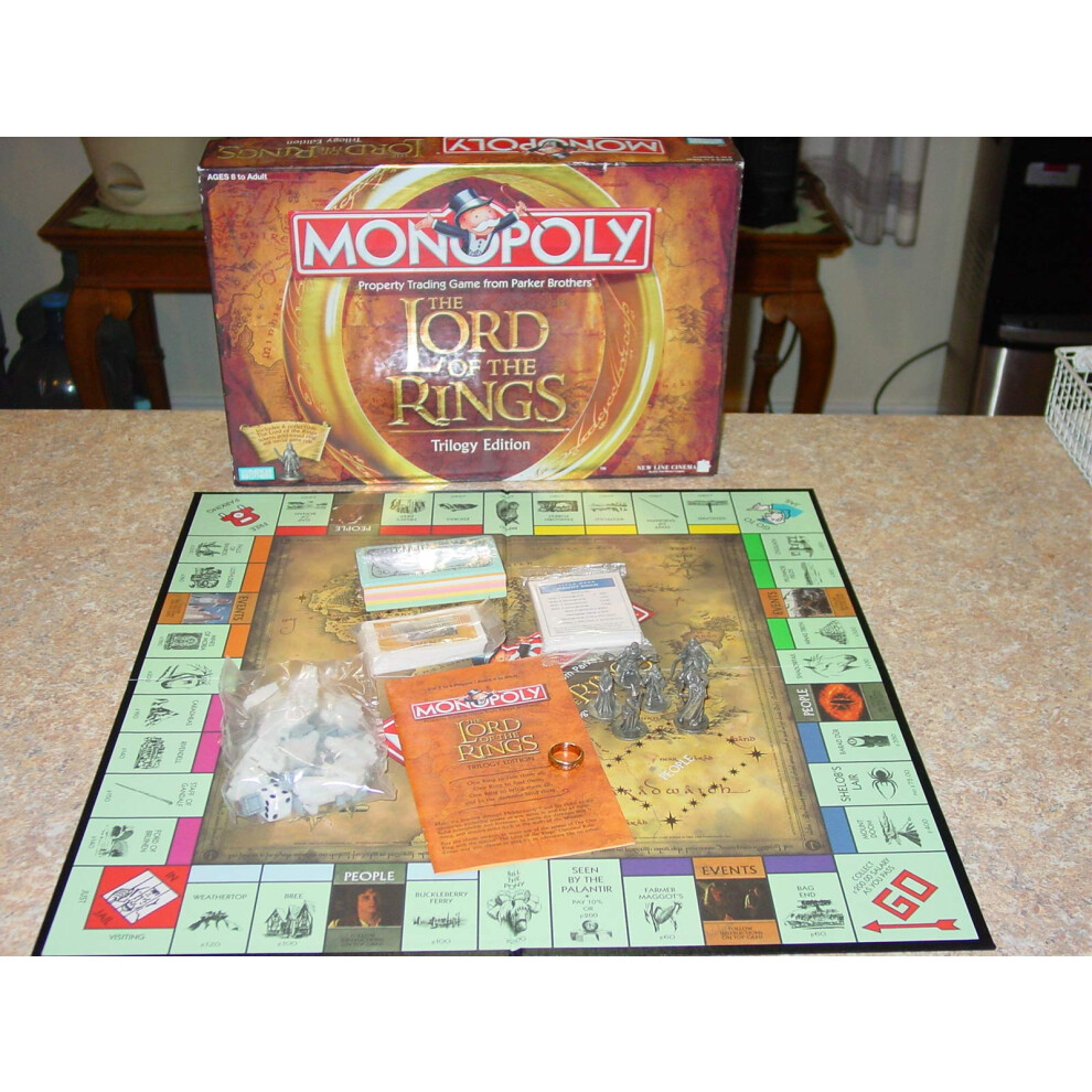 Hasbro Games Monopoly - The Lord of The Rings Trilogy Edition