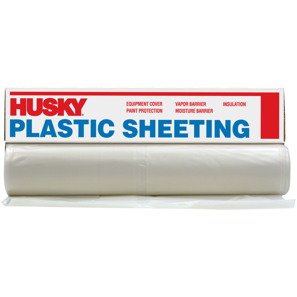 Husky Plastic Sheeting Clear 6ml 6ft x 100ft