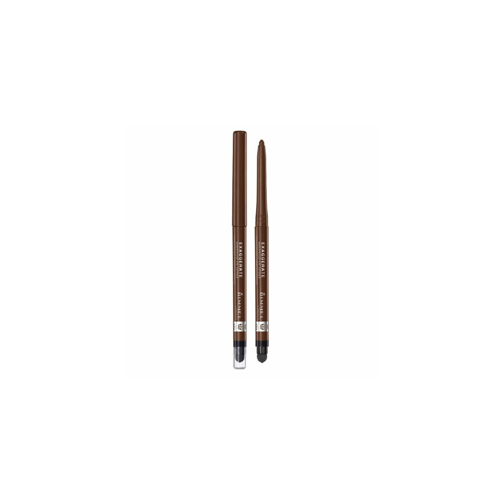 (3 Pack) RIMMEL LONDON Exaggerate Waterproof Eye Definer - Rich Brown