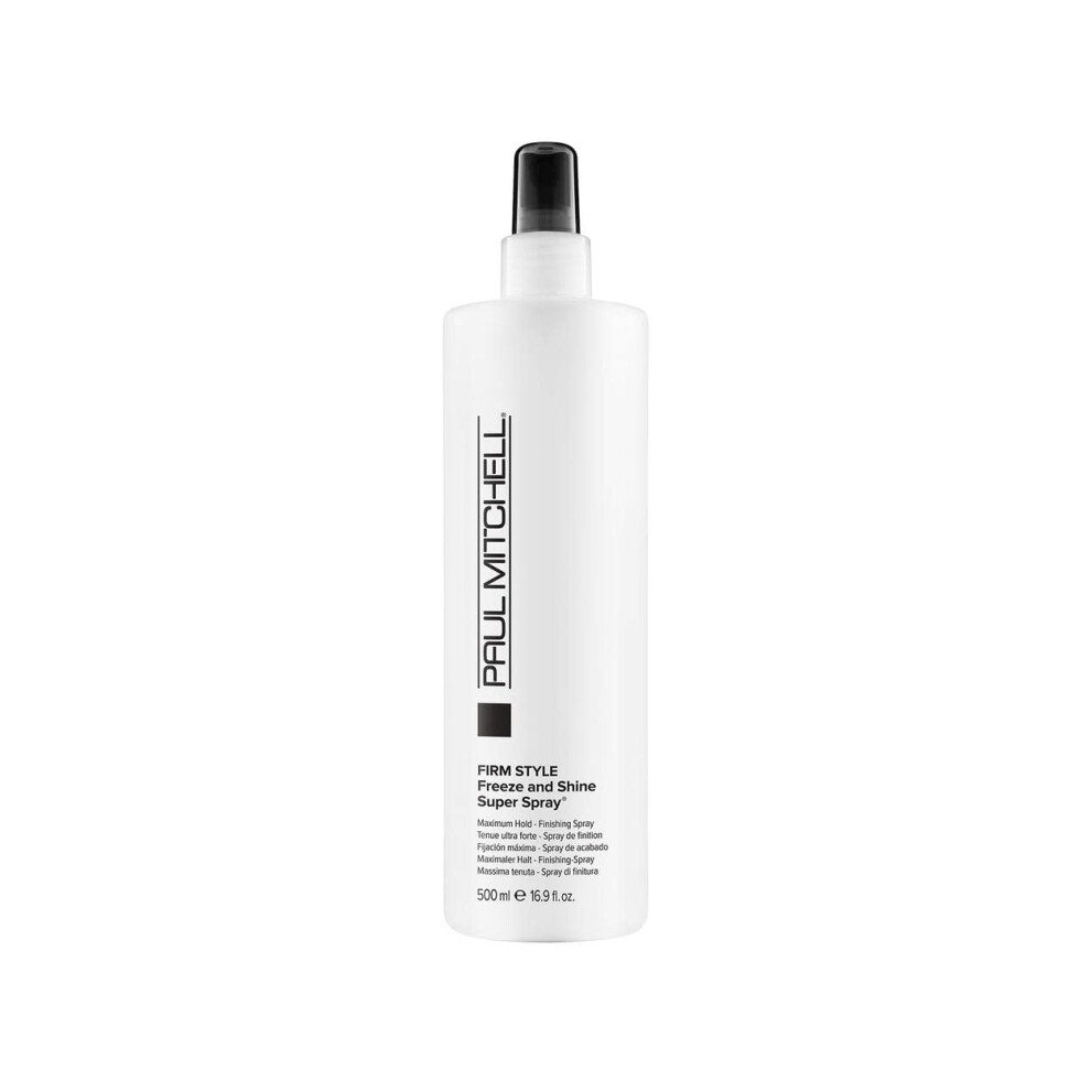 Paul Mitchell Freeze and Shine Super Hairspray  Maximum Hold  Shiny Finish Hairspray  For Coarse Hair  16.9 fl. oz.