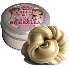 Nu fi un Bridezilla Stres Relief Putty-Stres Relief Cadouri de mireasa Cadouri amuzante GAG ??pentru mireasa pentru a fi logodna Gold Glitter amu