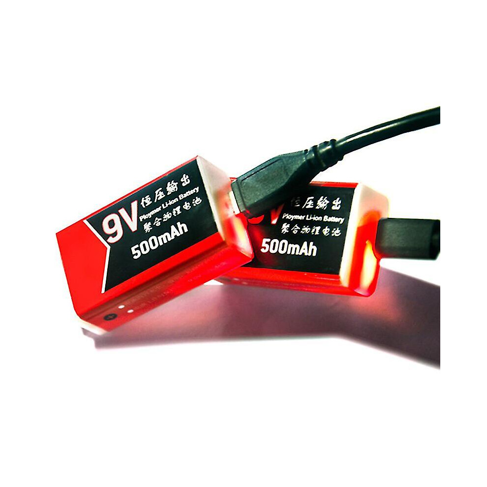 Usb Charging 9v 500mah Li-ion Battery Usb Rechargeable Battery 9v Lithium Uk
