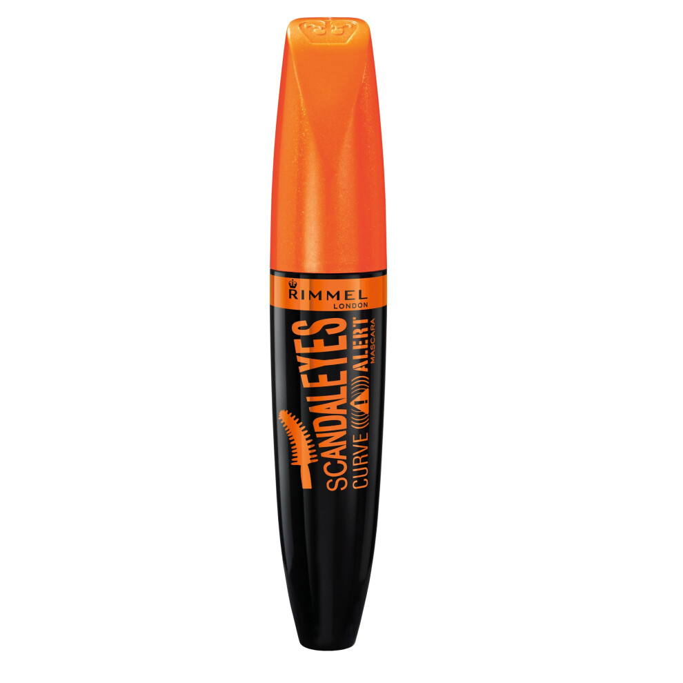 Rimmel London Scandaleyes Curve Alert Mascara  Volumizing  Curls  Plumps  001  Black  0.41oz