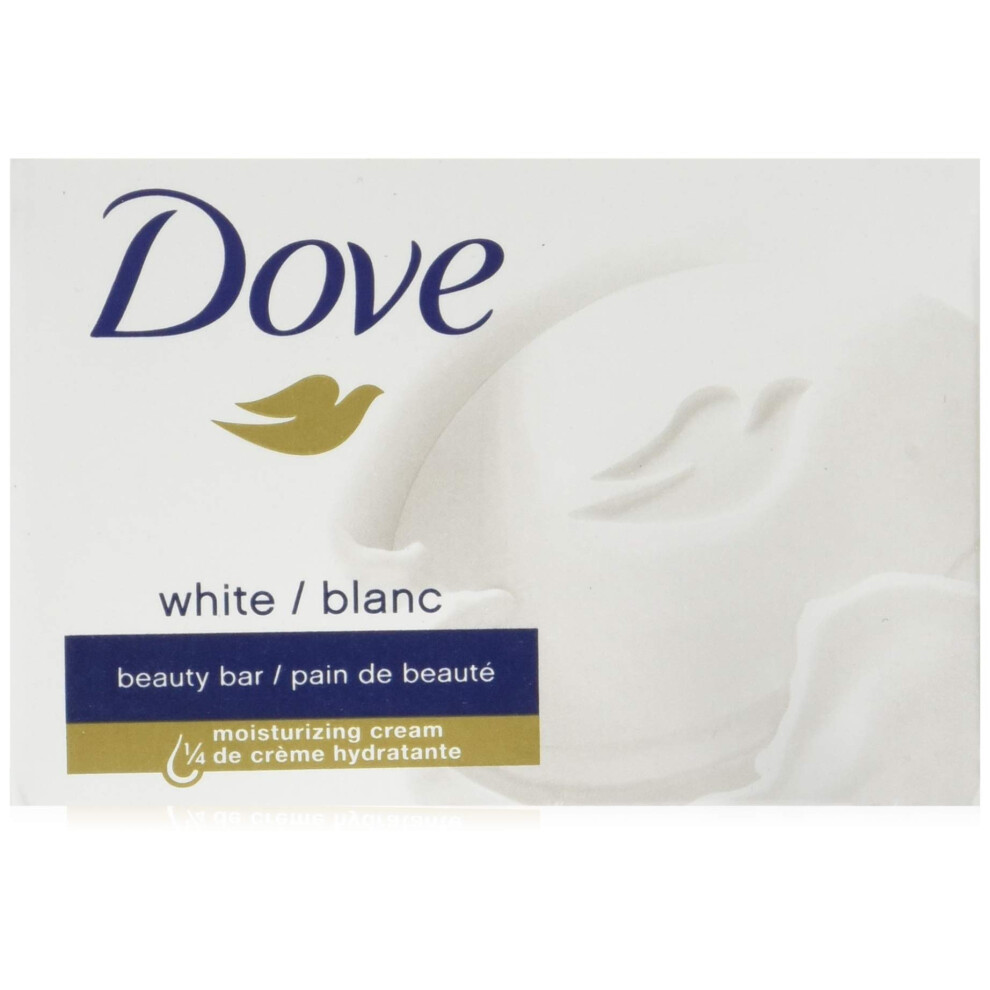 Dove Beauty Bar More Moisturizing than Bar Soap White Effectively Washes Away Bacteria  Nourishes Your Skin 3.75 oz 8 Bars