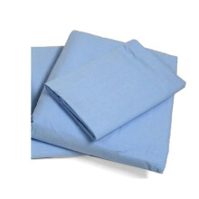 Cot Sheets (Fitted  Flat  Sets)  4 Piece Cot Sheet and Pillow Case Set - Blue- 1 cot fitted sheet 33"" x 75""  1 cot flat sheet 64""x94""  2 pillow ca