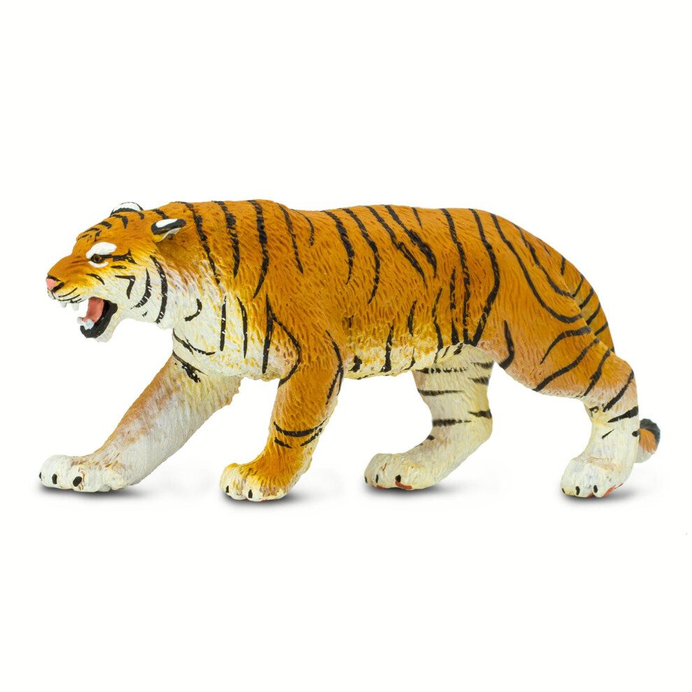 Safari Ltd. Bengal Tiger Toy Figurine - Realistic  Hand-Painted 6"" Model Figure - Safe  Educational Toy for Boys  Girls & Kids Ages 3+