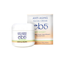 Crema Facial y de Cuello Antienvejecimiento eb5 con Fórmula Synergex para Hombres/Mujeres | Alivia Líneas Finas y Arrugas