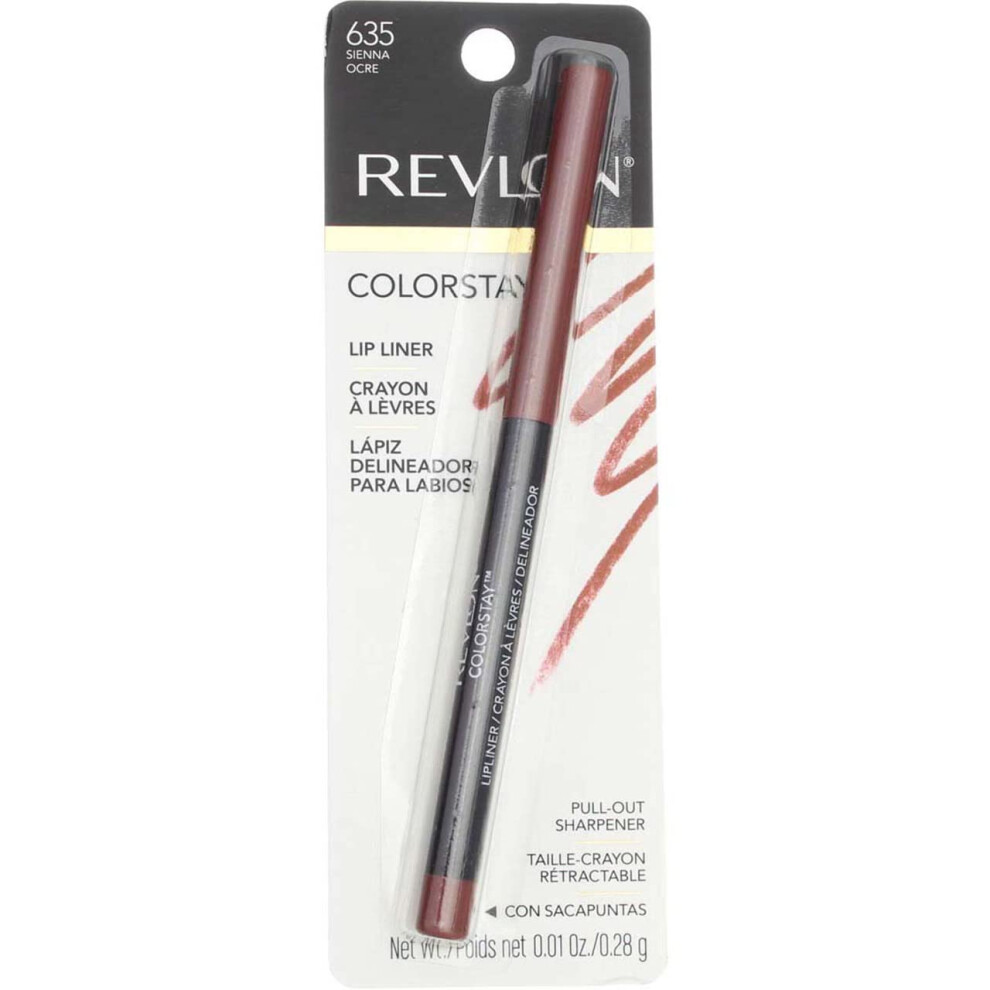 Revlon Colorstay Lipliner With Softflex  Sienna  1 Count (package may vary)