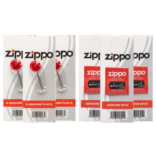 Zippo Zippo 3w3f Flint/Wick Co-Pack  One Size