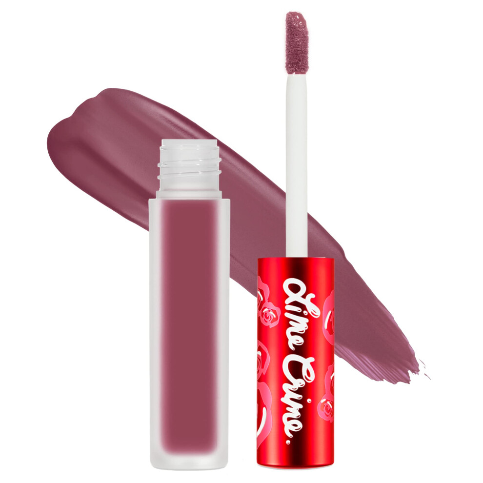 Lime Crime Velvetines Liquid Matte Lipstick  Teddy Bear - Lilac Brown - Long-Lasting Velvety Matte Lipstick - Won't Bleed or Transfer - Vegan