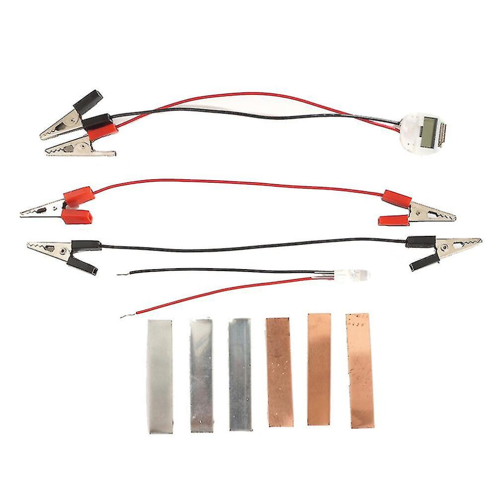 Diy Potato Fruit Power Battery Bio Energy Diode Clock Kit Experiment Toy Light
