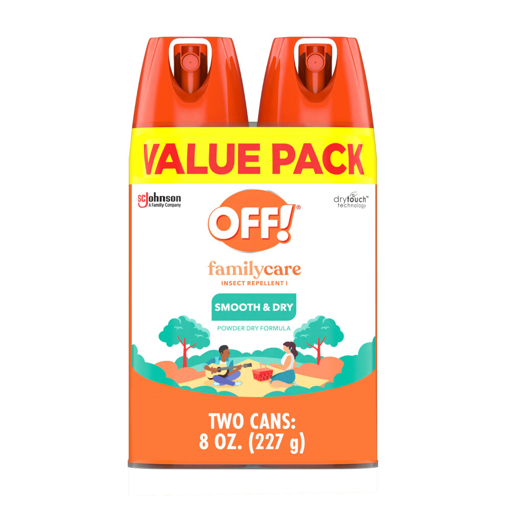 OFF! Family Care Insect & Mosquito Repellent  Bug Spray Containing 15% DEET  Protects Against Mosquitoes  4 Oz  2 Count