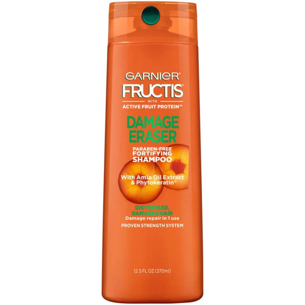 Garnier Fructis Damage Eraser Shampoo  Distressed  Damaged Hair  12.5 fl. oz.