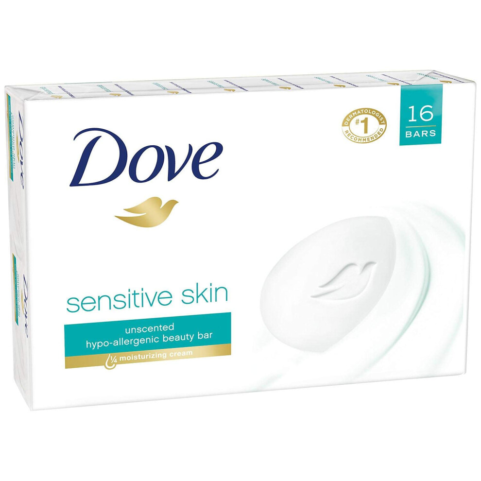 Dove Sensitive bar Soap (16 /4 Oz Net Wt 64 Oz)   ()