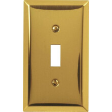 American Tack Amertac 163TBR 1 Toggle Bright Steel Wallboard 1 Gang 5 in P x 2-7/8 in L x 1/4 in D Kiillotettu messinki