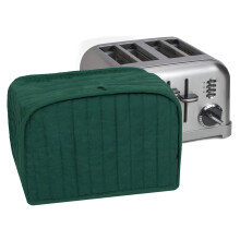 Ritz Premium Universal Four Slice Toaster Cover  11.25"" x 7.25"" x 10.5""  Polyester and Cotton Quilted  Fingerprint Protector  Super Soft Appliance