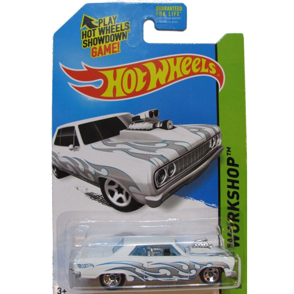 2014 Hot Wheels Hw Workshop 233/250 - '64 Chevy Chevelle SS - White