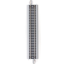 Bachmann Trains - Snap-Fit E-Z Track 9" Gerader Track (4/Stk) - Nickel Silber Schiene mit Grauem Bett - HO Maßstab, 8