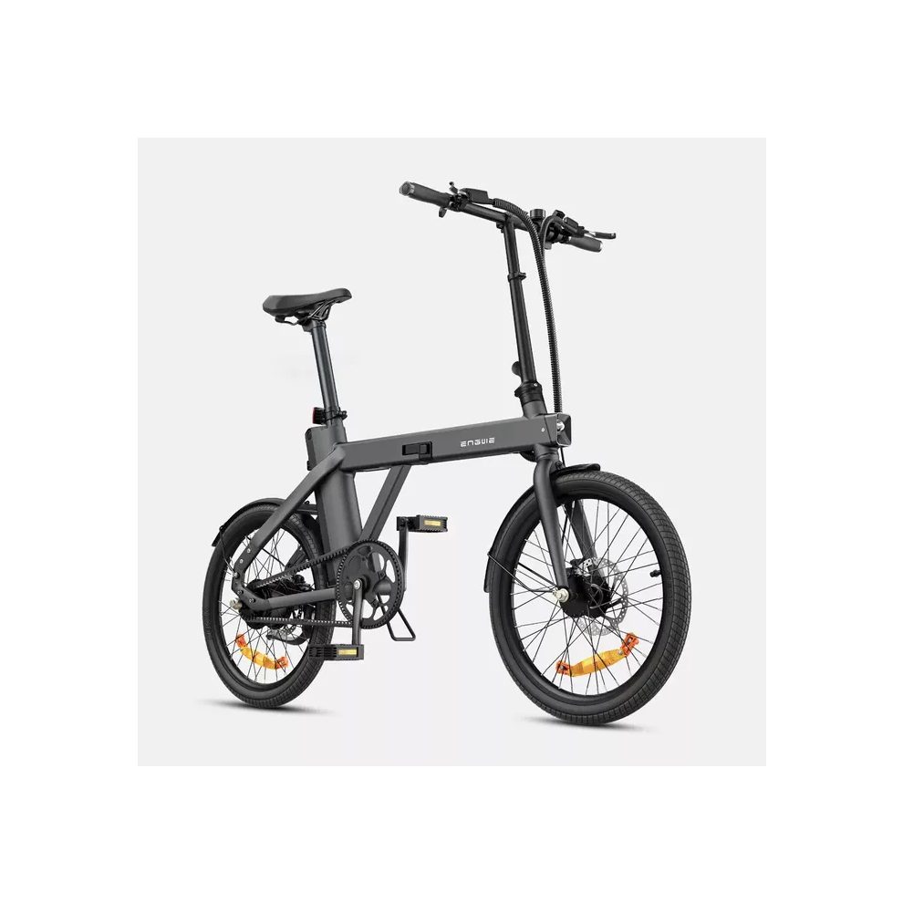 (Black) ENGWE P20 250W Electric Bike 36V 9.6Ah Battery