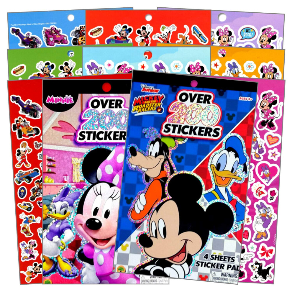 Disney Mickey Mouse Sticker Pad and Minnie Mouse Sticker Pad Set (Over 400 Stickers total!)