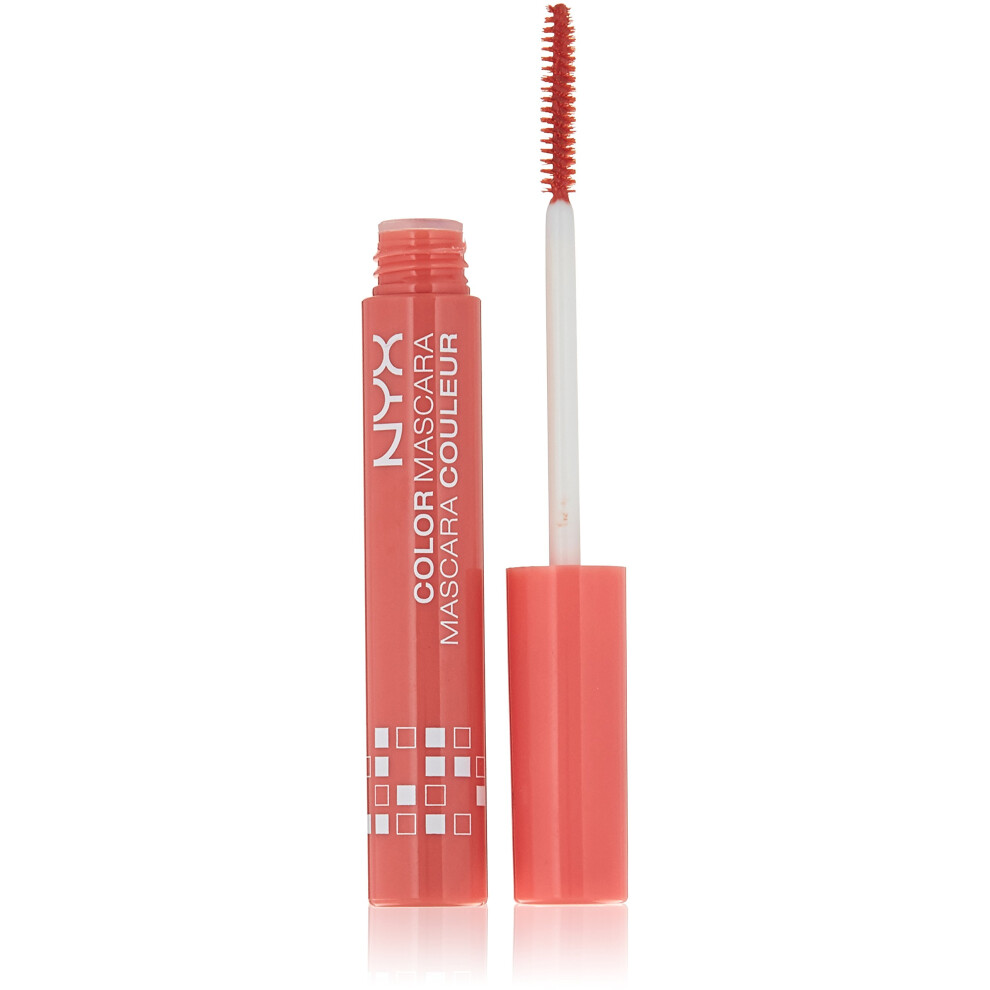 NYX Professional Makeup Color Mascara  Coral Reef  0.32 Fluid Ounce