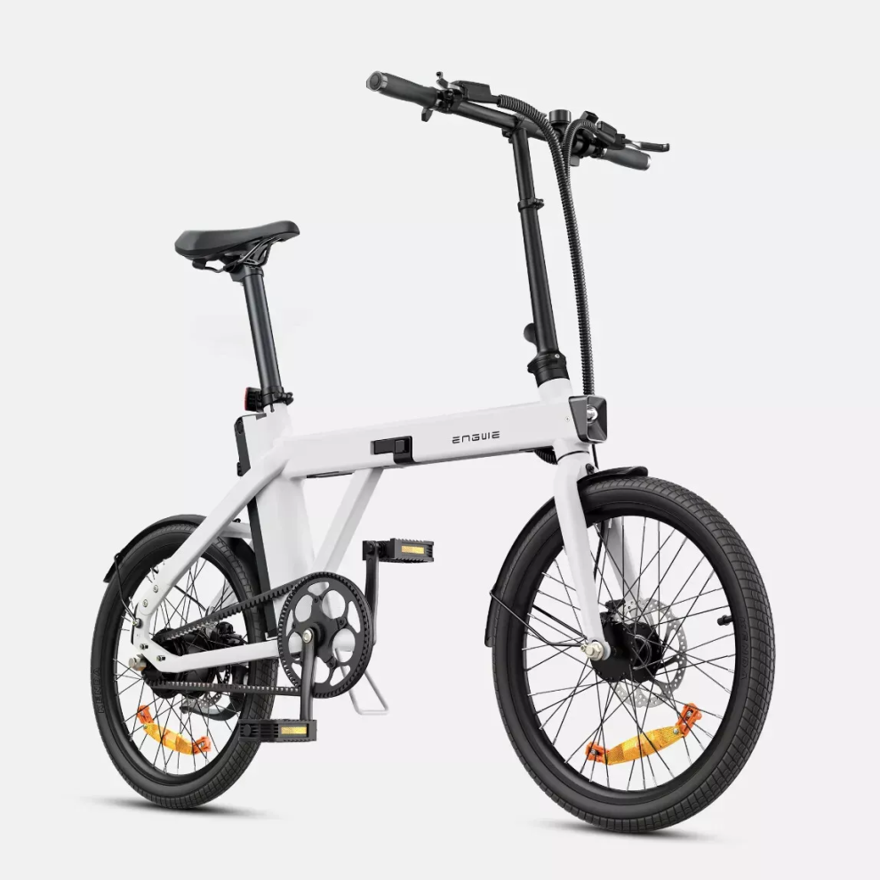 (White) ENGWE P20 250W Electric Bike 36V 9.6Ah Battery