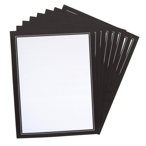 Pacon Αυτοκόλλητο Χαρτί, Μαύρο, 8-1/2" x 11", 8 Φύλλα
