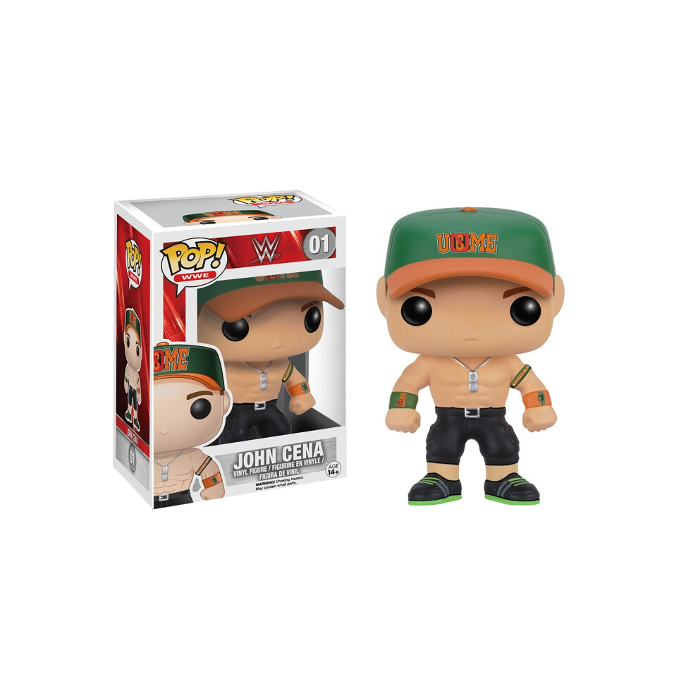 Funko POP WWE: John Cena Action Figure  Green/Orange