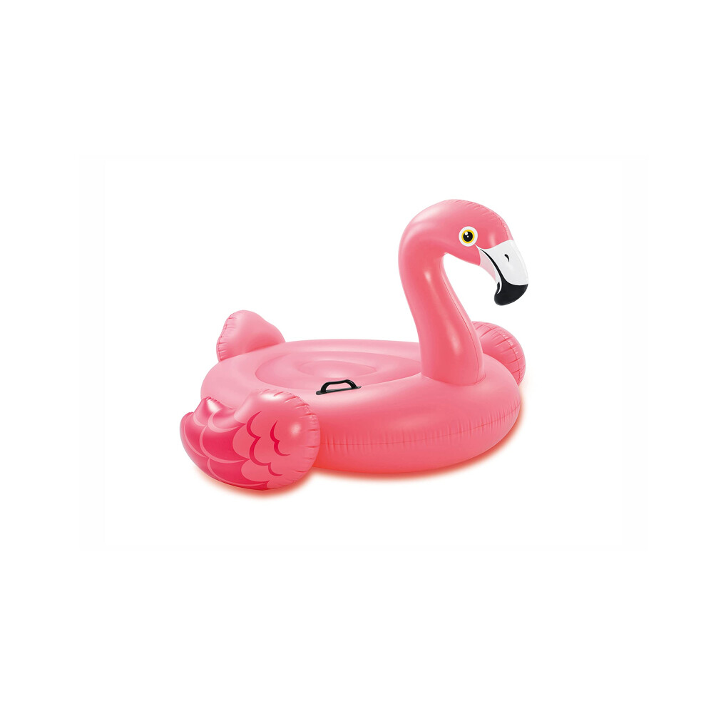 INTEX Pink Flamingo Inflatable Pool Float: Animal Pool Toy For Kids - 2 Heavy-Duty Handles - 88lb Weight Capacity - 70"" x 53"" - For Ages 3+